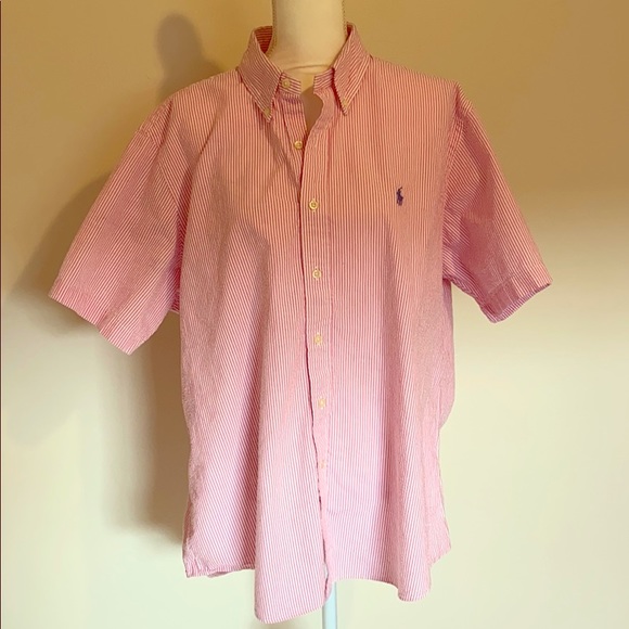 short sleeve button down ralph lauren